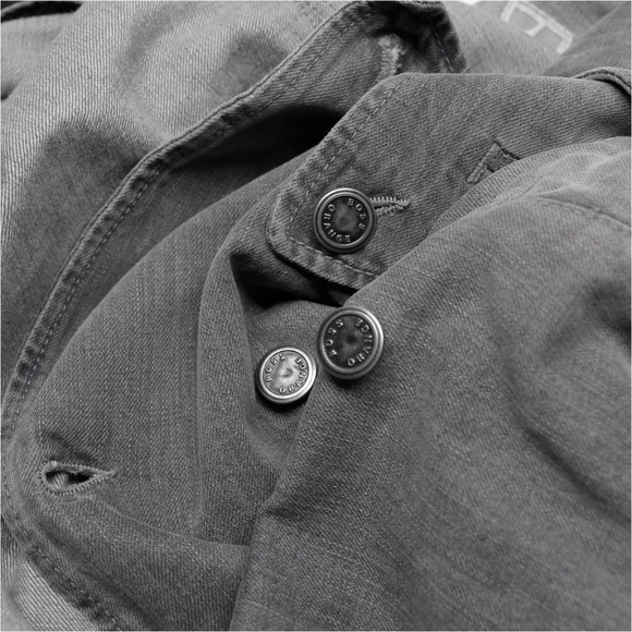 BOSS ORANGE Black Denim Field Jacket Size L Made in Italy - Picture 9 of 10